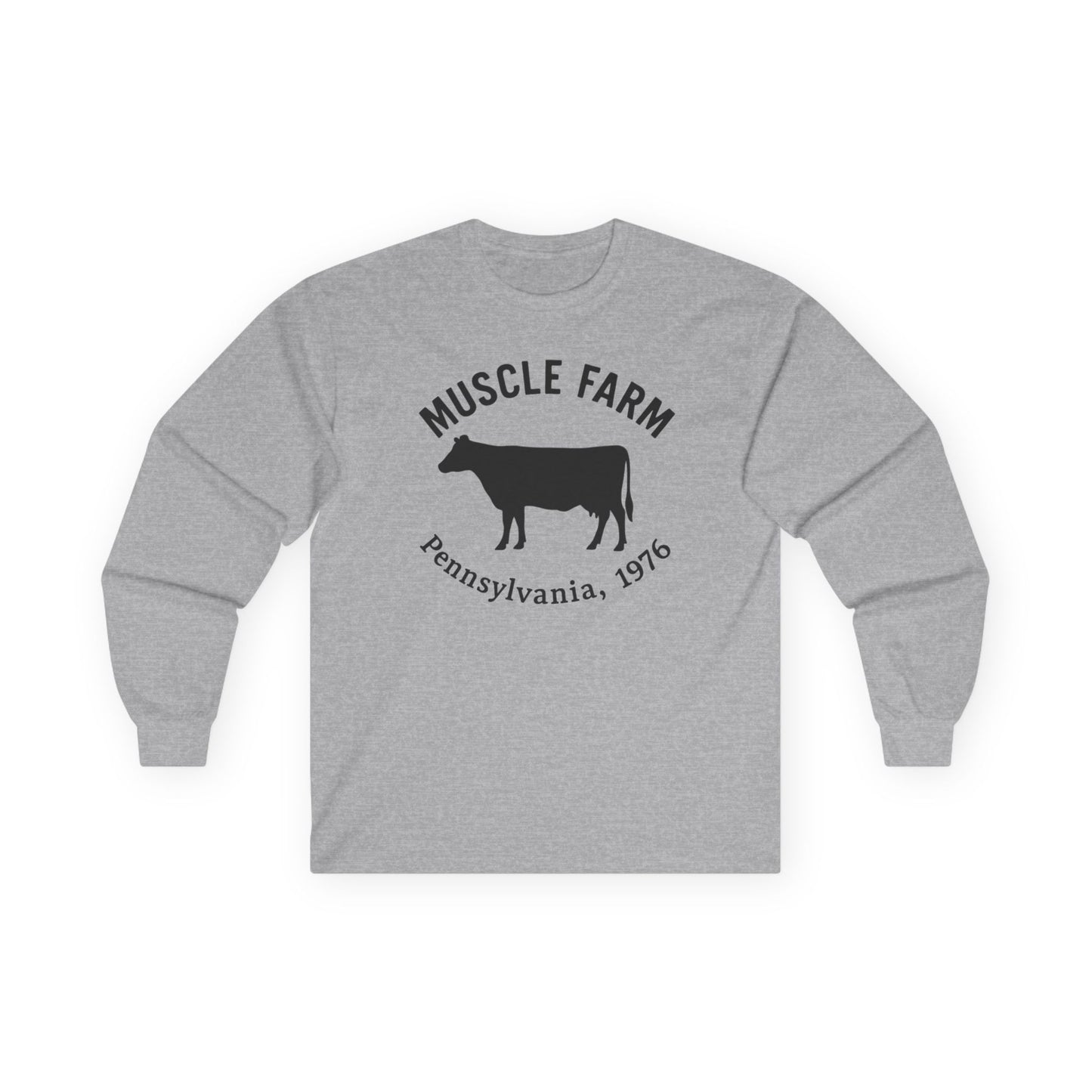 Muscle Farm Long Sleeve Tee - Harvest Your Gains, Unisex T-Shirt, Farm Aesthetic Apparel, Fitness Motivation Shirt, Casual Wear