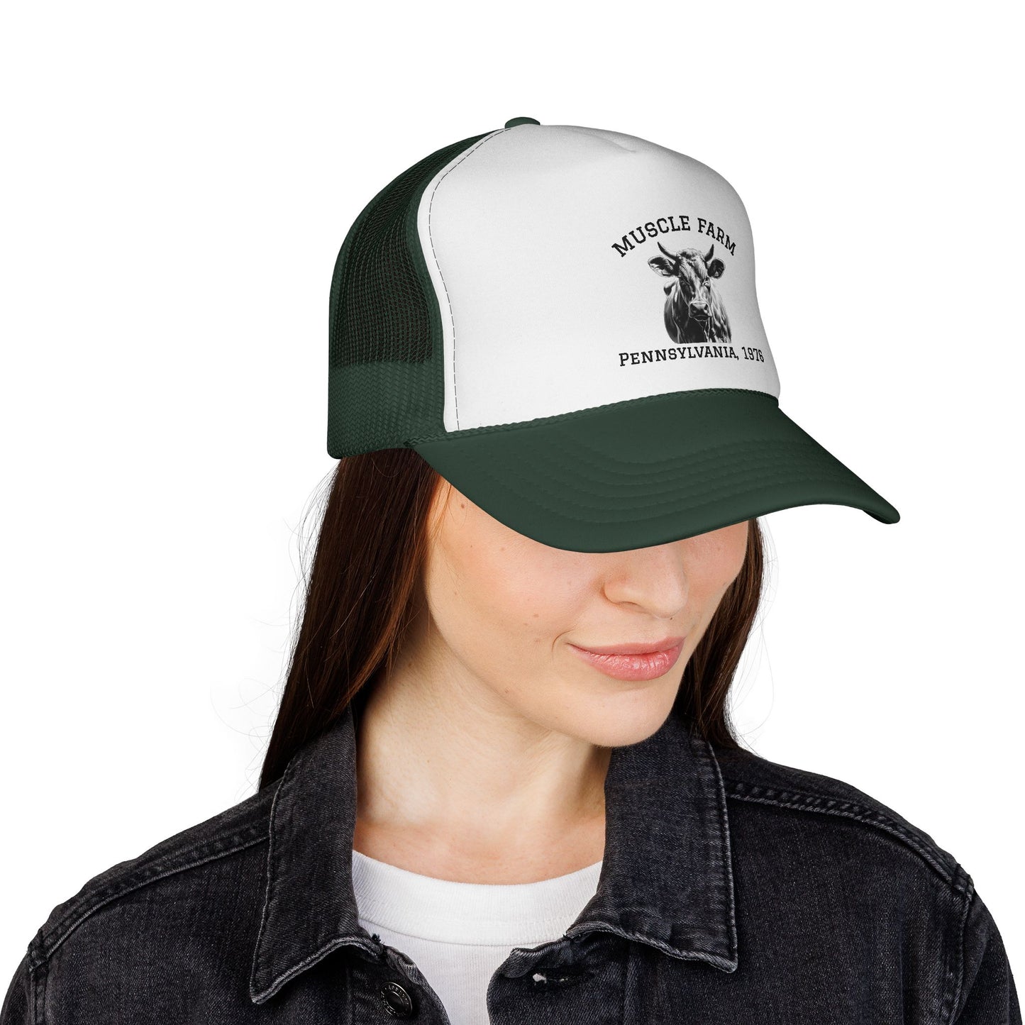 Fitness Trucker Cap - Muscle Farm Work Ethic Statement for Health & Strength
