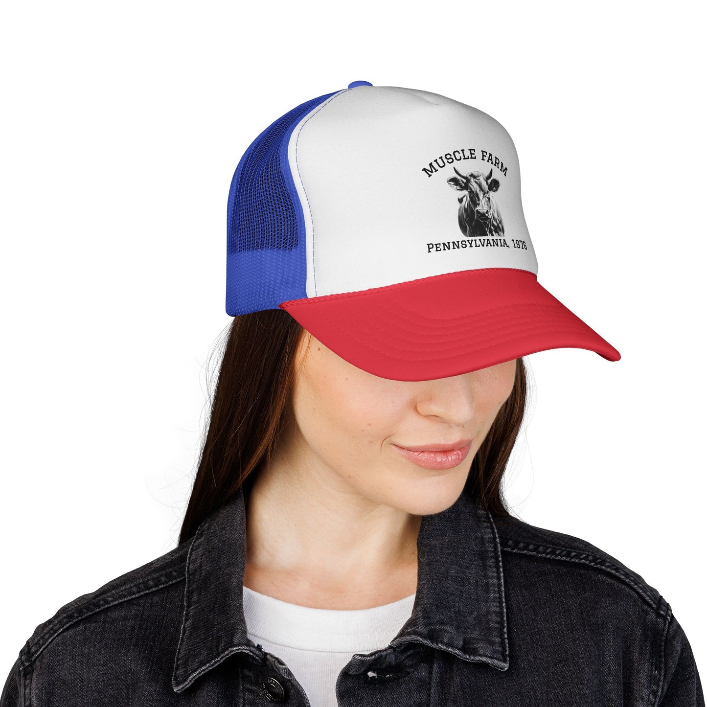 Fitness Trucker Cap - Muscle Farm Work Ethic Statement for Health & Strength
