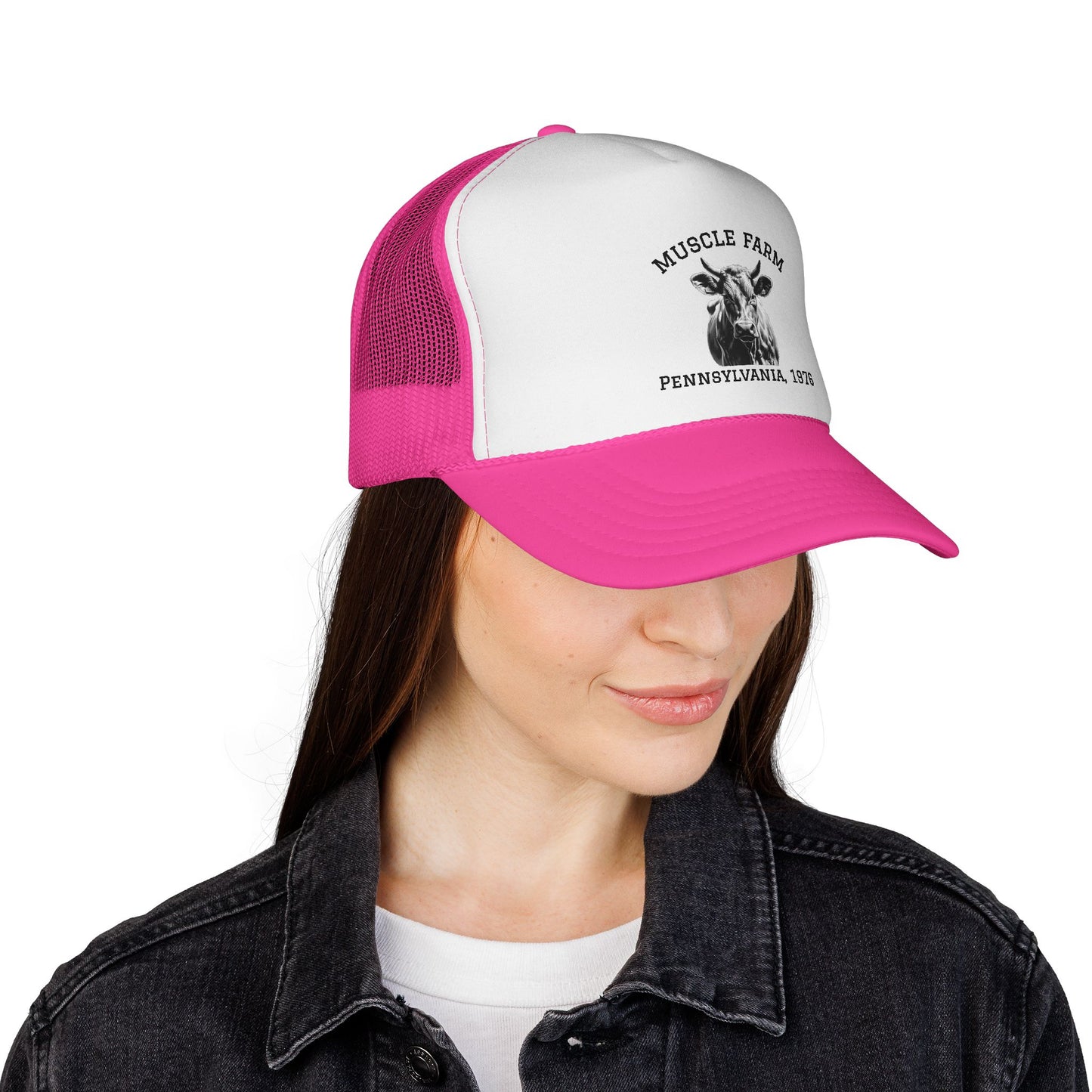 Fitness Trucker Cap - Muscle Farm Work Ethic Statement for Health & Strength