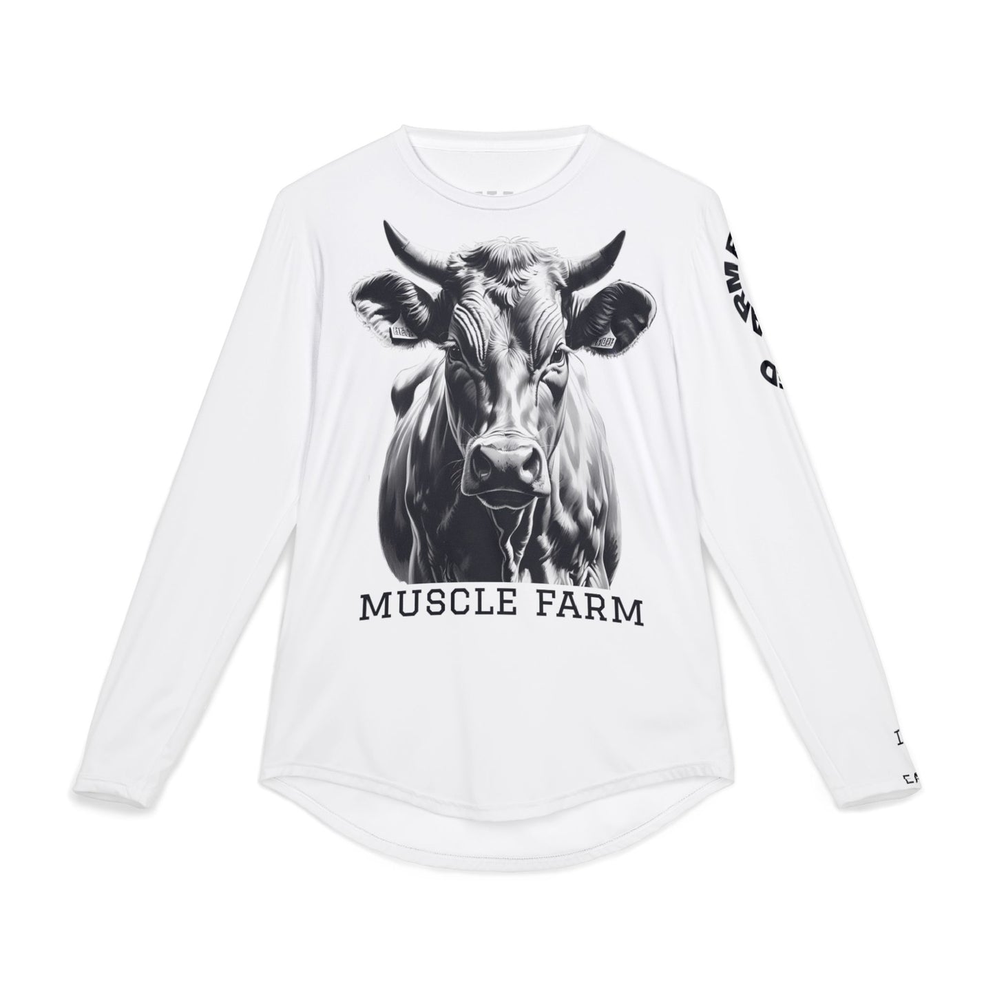 Men's UV Protection Long Sleeve Shirt - Muscle Farm Graphic Tee, Outdoor Apparel, Fishing Shirt, Casual Summer Wear, Gift for Him
