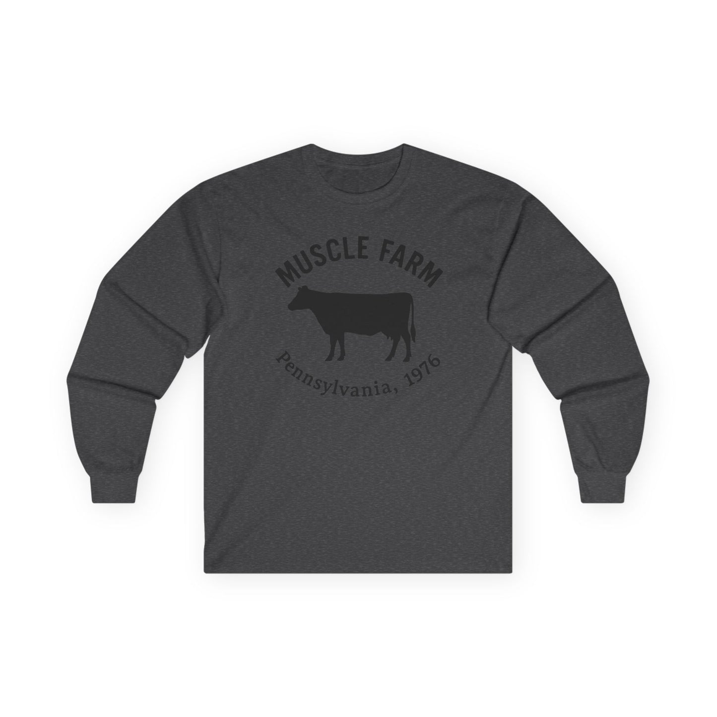 Muscle Farm Long Sleeve Tee - Harvest Your Gains, Unisex T-Shirt, Farm Aesthetic Apparel, Fitness Motivation Shirt, Casual Wear
