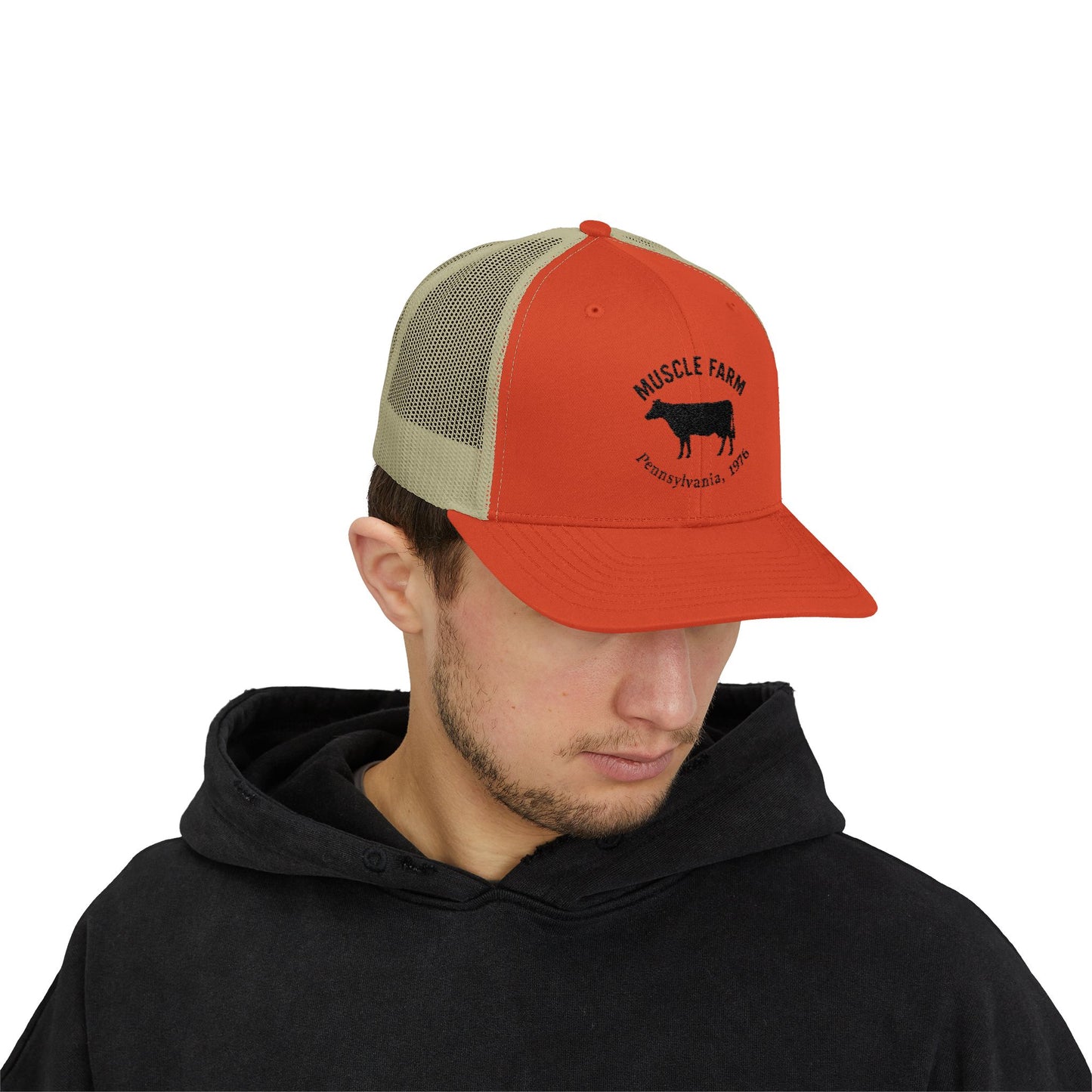 Muscle Farm Snapback Trucker Cap, Farm Hat, Country Style Cap, Gift for Farmers, Outdoor Activities Accessories