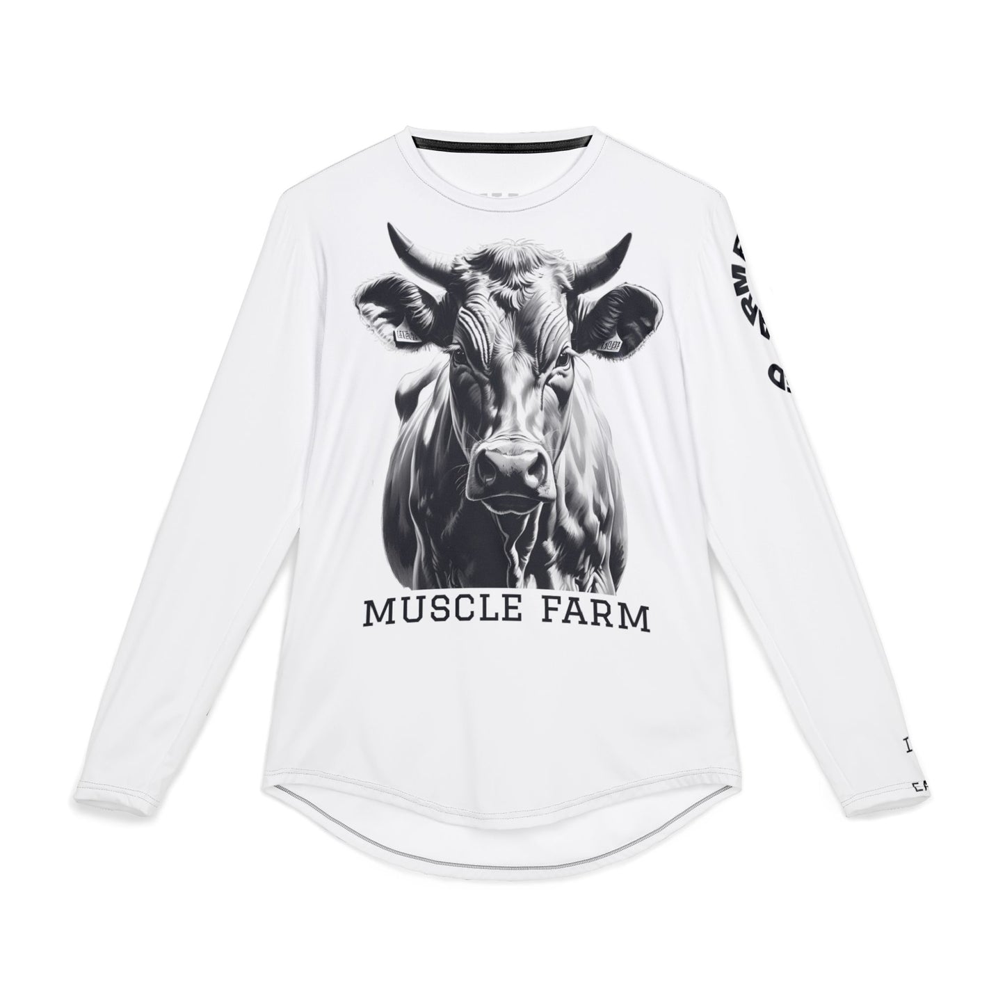Men's UV Protection Long Sleeve Shirt - Muscle Farm Graphic Tee, Outdoor Apparel, Fishing Shirt, Casual Summer Wear, Gift for Him
