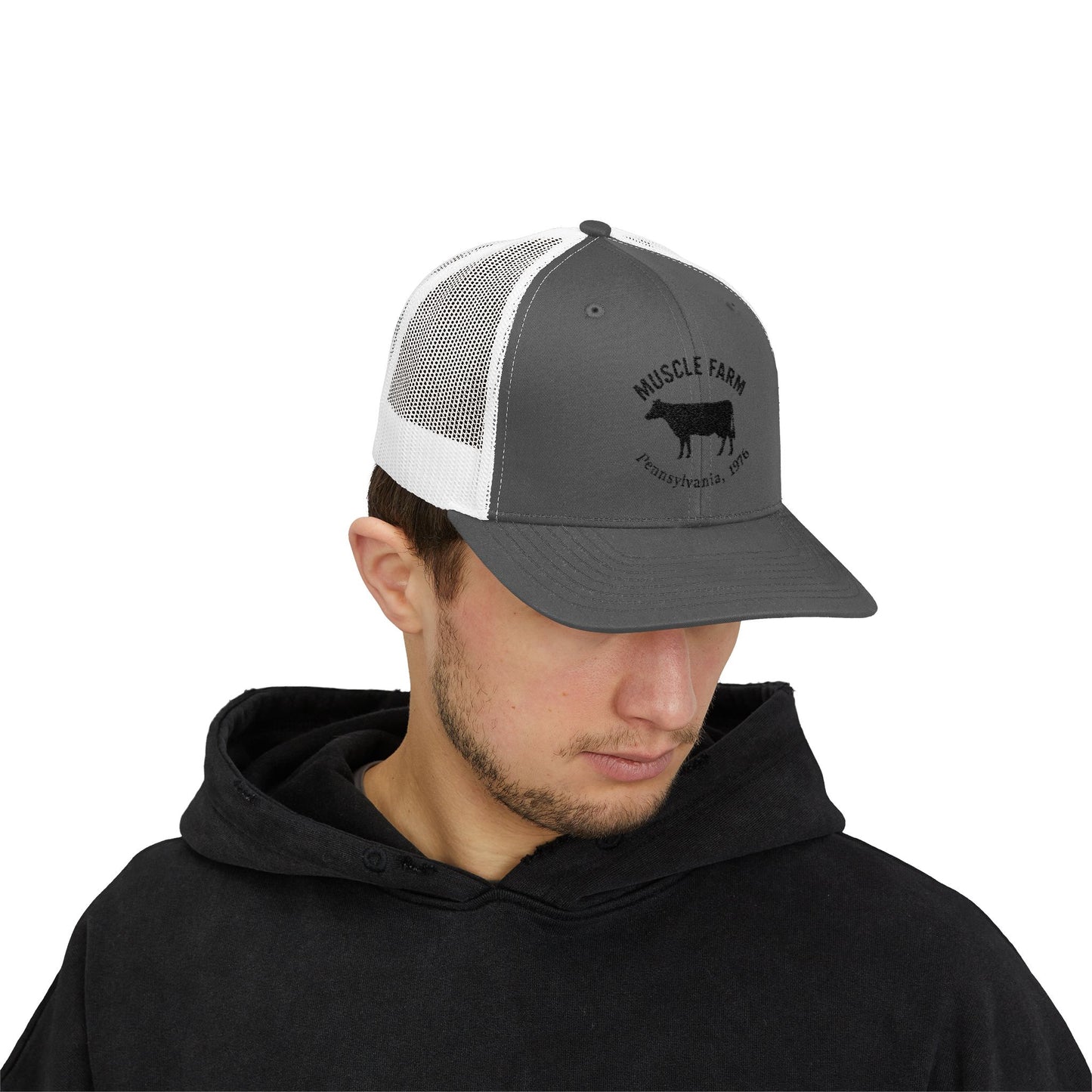Muscle Farm Snapback Trucker Cap, Farm Hat, Country Style Cap, Gift for Farmers, Outdoor Activities Accessories