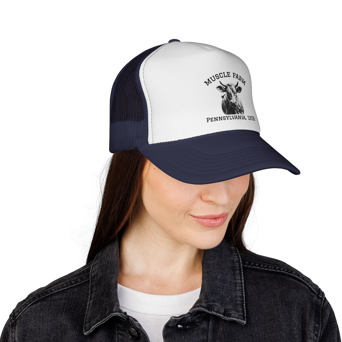 Fitness Trucker Cap - Muscle Farm Work Ethic Statement for Health & Strength