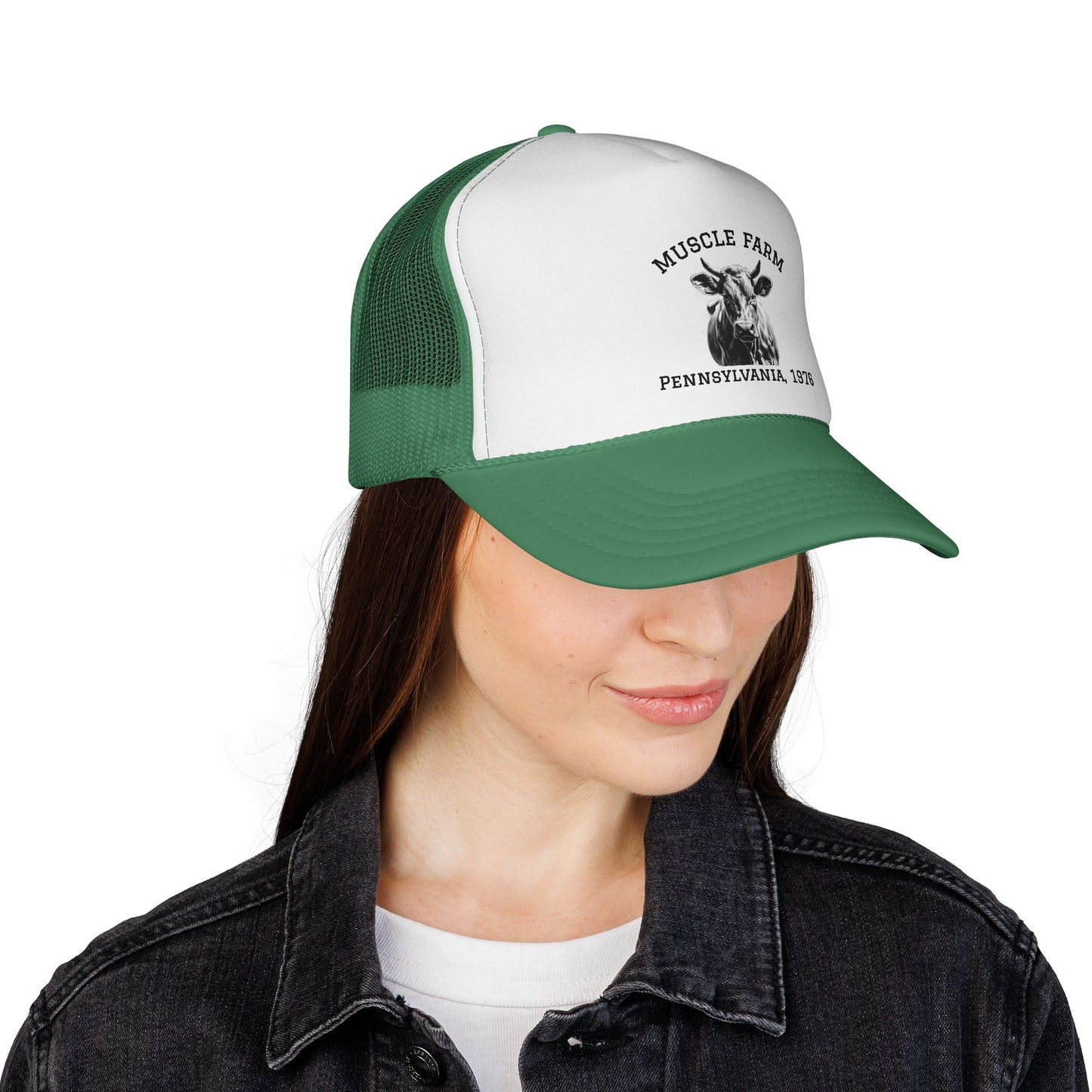 Fitness Trucker Cap - Muscle Farm Work Ethic Statement for Health & Strength