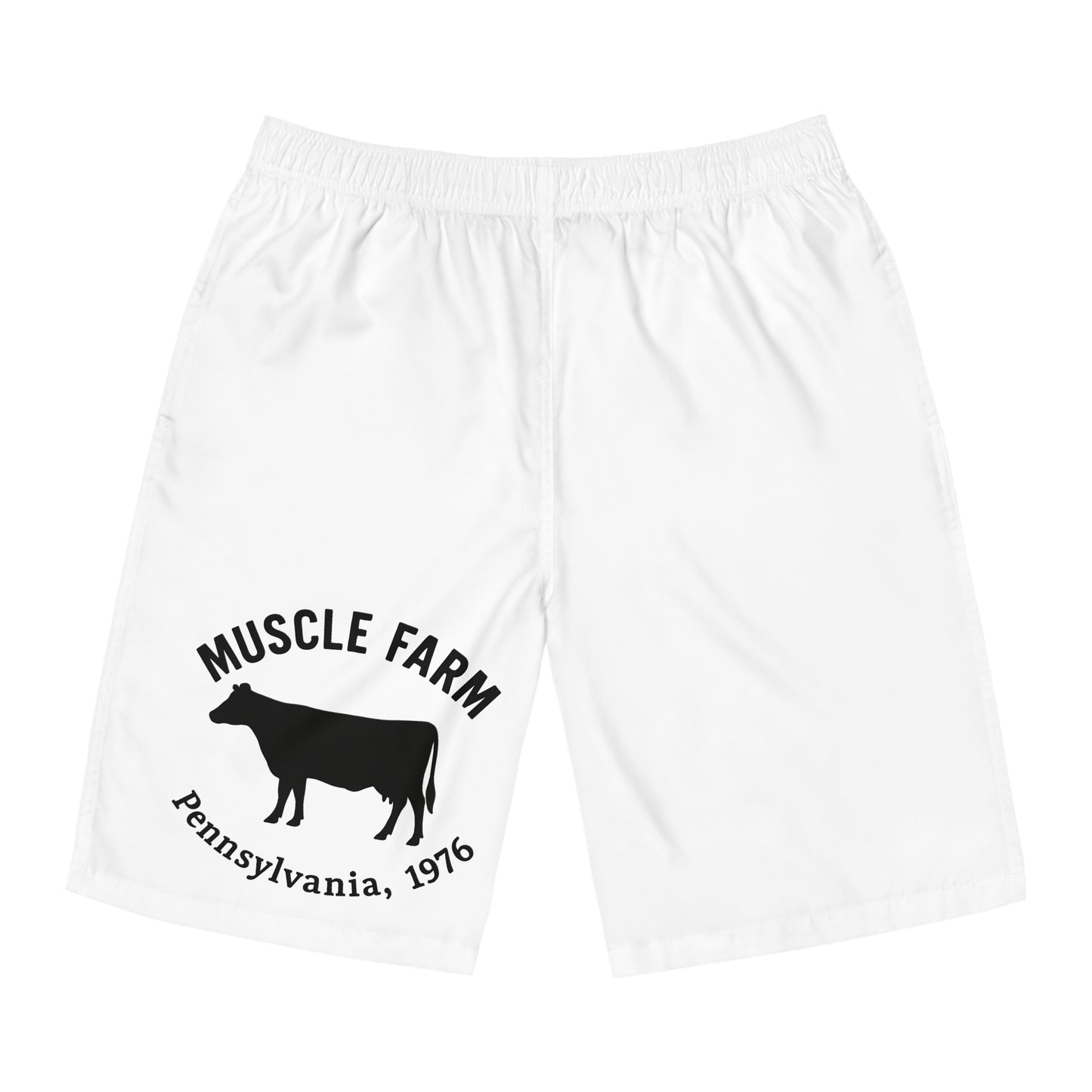 Muscle Farm Men's Board Shorts - Beachwear, Gym Shorts, Swimsuit, Summer Apparel, Outdoor Wear