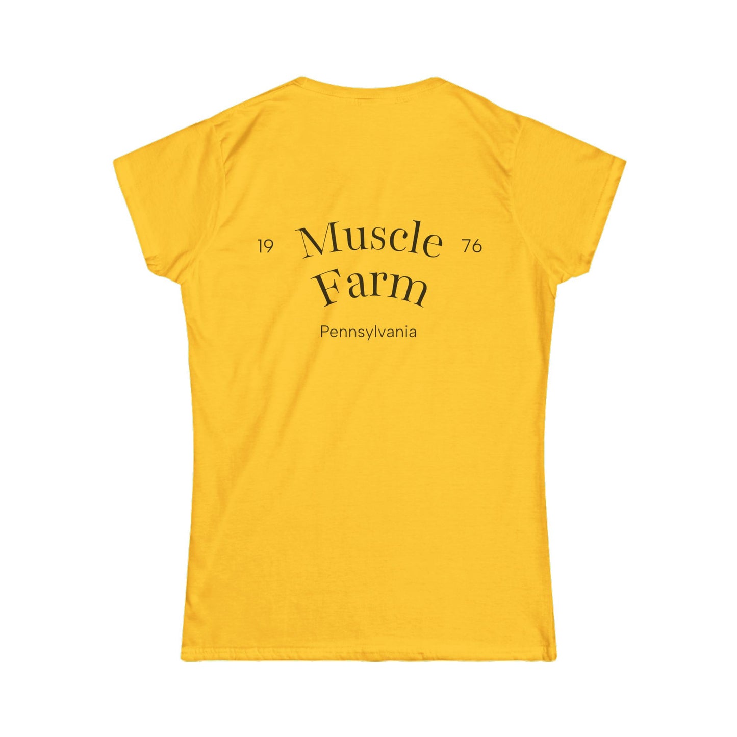 Women's Tee - Muscle Farm Wear Your Work Ethic Statement Shirt