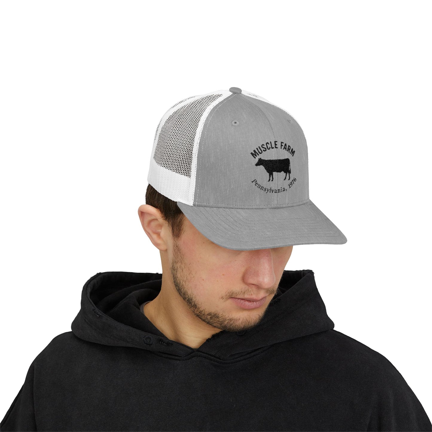 Muscle Farm Snapback Trucker Cap, Farm Hat, Country Style Cap, Gift for Farmers, Outdoor Activities Accessories