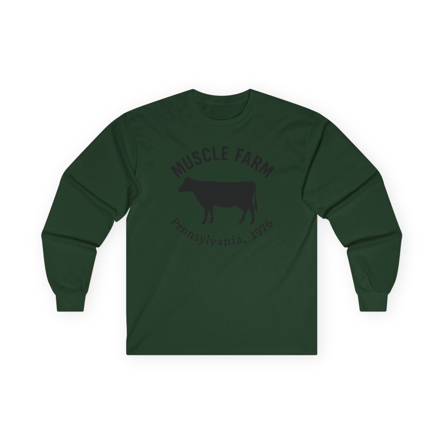 Muscle Farm Long Sleeve Tee - Harvest Your Gains, Unisex T-Shirt, Farm Aesthetic Apparel, Fitness Motivation Shirt, Casual Wear