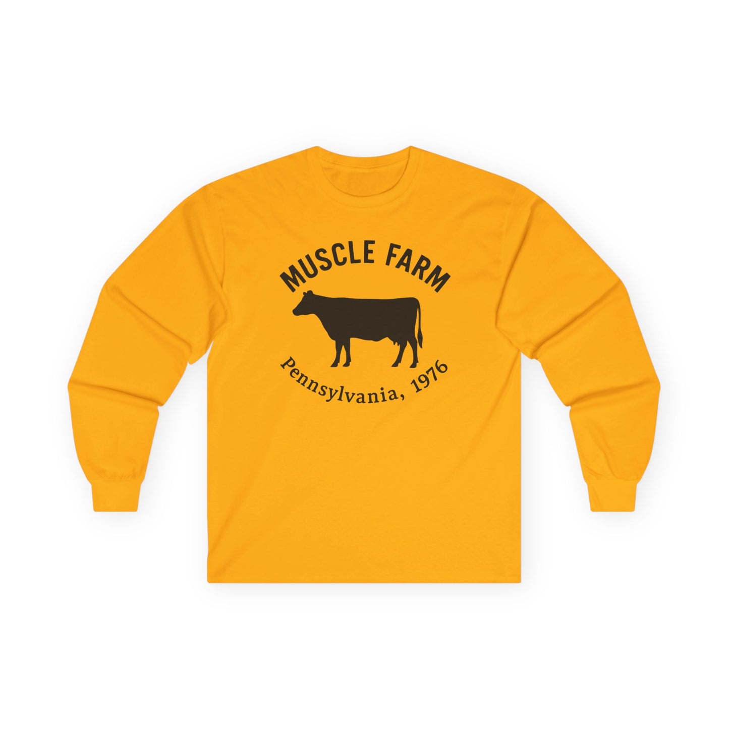 Muscle Farm Long Sleeve Tee - Harvest Your Gains, Unisex T-Shirt, Farm Aesthetic Apparel, Fitness Motivation Shirt, Casual Wear
