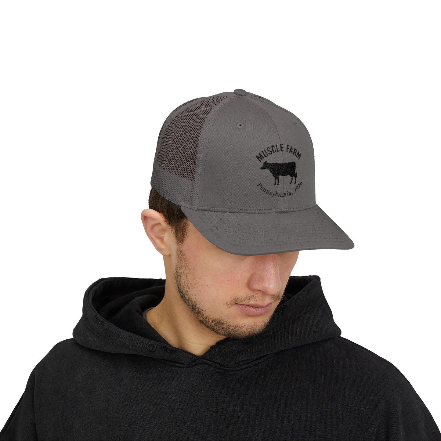 Muscle Farm Snapback Trucker Cap, Farm Hat, Country Style Cap, Gift for Farmers, Outdoor Activities Accessories