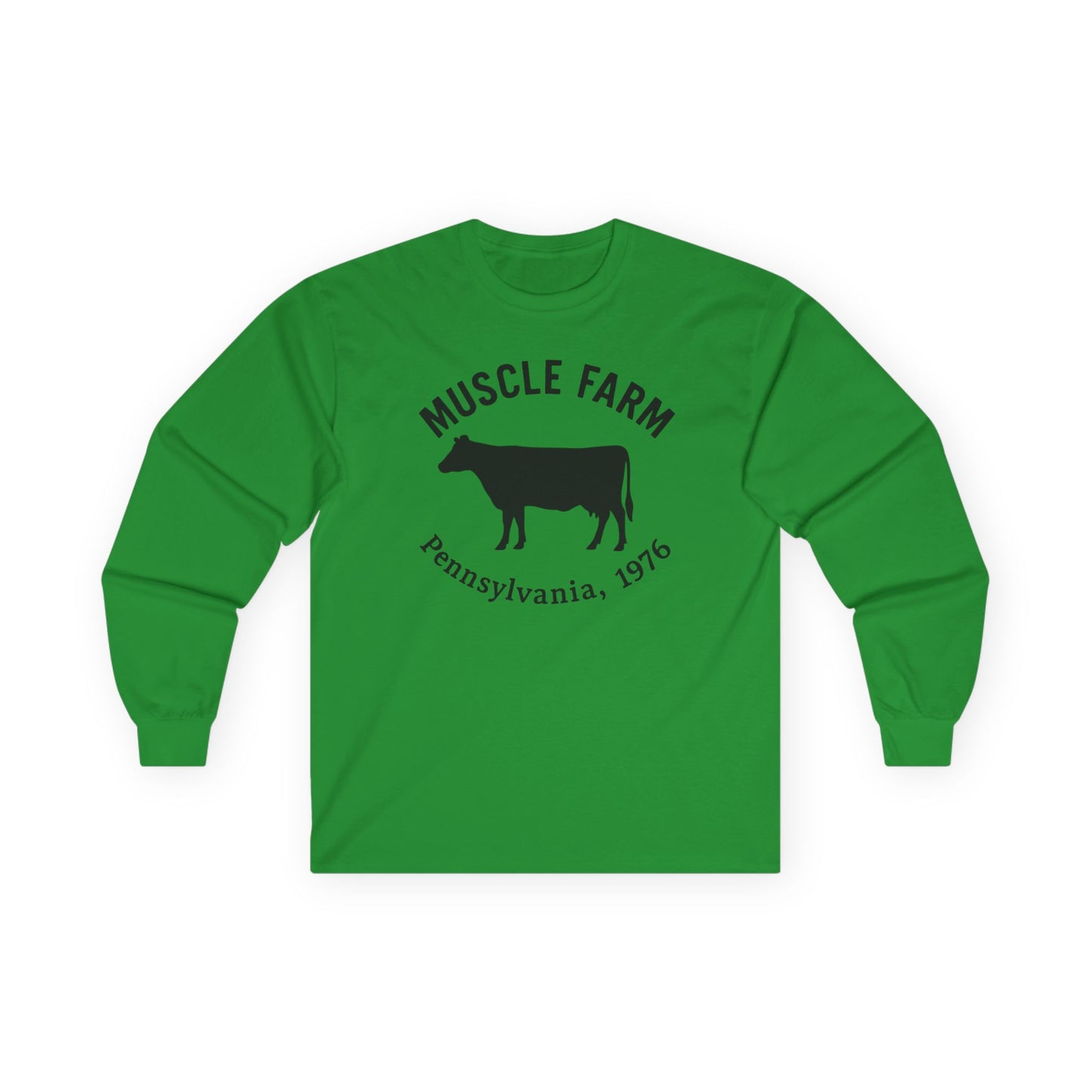 Muscle Farm Long Sleeve Tee - Harvest Your Gains, Unisex T-Shirt, Farm Aesthetic Apparel, Fitness Motivation Shirt, Casual Wear
