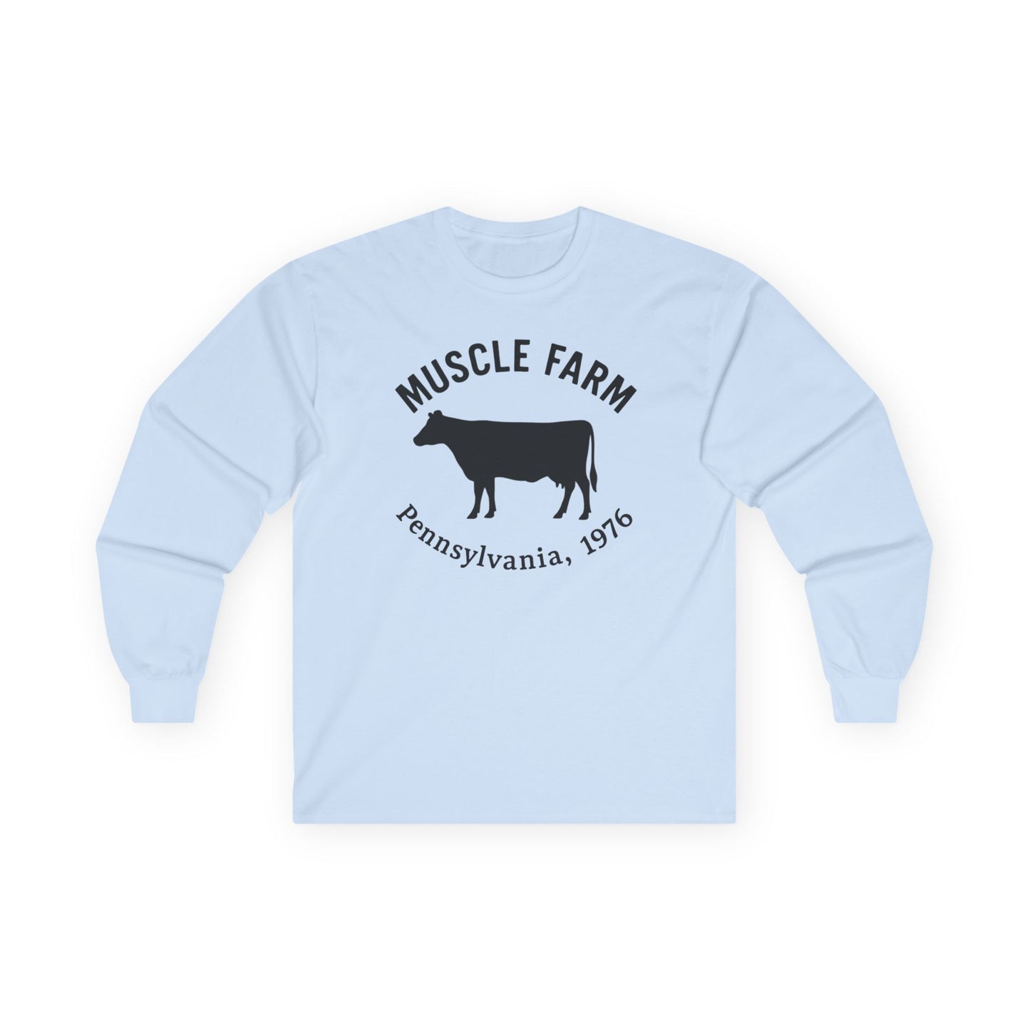 Muscle Farm Long Sleeve Tee - Harvest Your Gains, Unisex T-Shirt, Farm Aesthetic Apparel, Fitness Motivation Shirt, Casual Wear