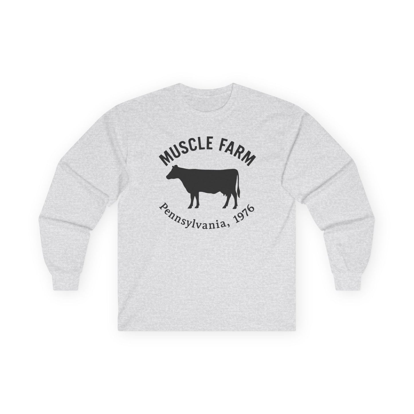 Muscle Farm Long Sleeve Tee - Harvest Your Gains, Unisex T-Shirt, Farm Aesthetic Apparel, Fitness Motivation Shirt, Casual Wear