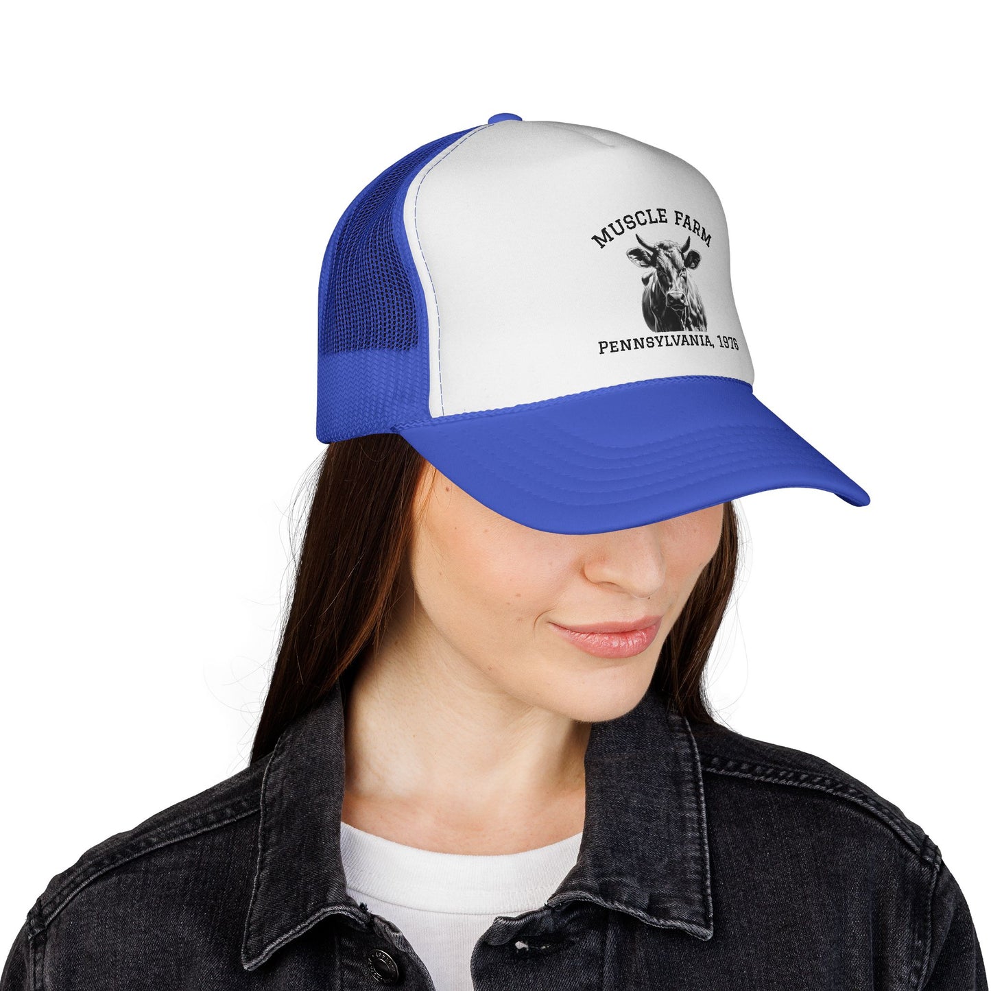Fitness Trucker Cap - Muscle Farm Work Ethic Statement for Health & Strength